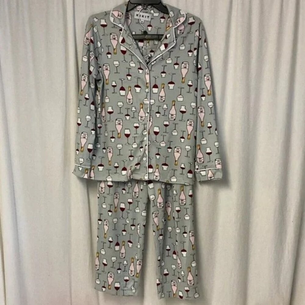 KIKIT Wine Merlot Pajama Set